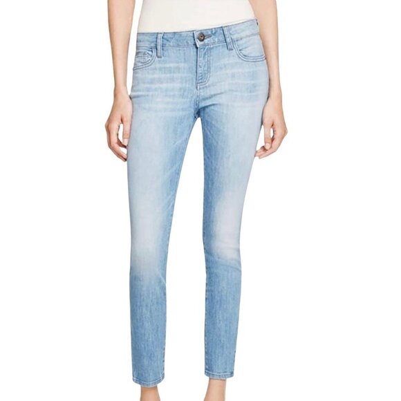 DL1961 Womens Light Wash Margaux Spencer Instasculpt Ankle Skinny Jeans Size 28 - Picture 1 of 11